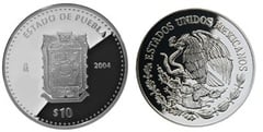 10 Pesos (Puebla Heráldica)