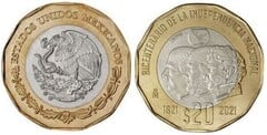 20 pesos (Bicentenario de la Independencia Nacional)
