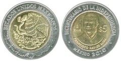 5 pesos (Bicentenario de la Independencia-Francisco Xavier Mina)