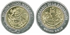 5 pesos (Centenario de la Revolución-Francisco Villa)