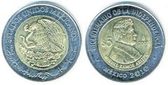 5 pesos ((Bicentenario de la Independencia-Miguel Ramos Arizpe)