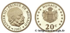 20 euros (Príncipe Rainiero III)