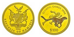 100 dollars (Olimpiadas de Namibia 1996)