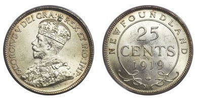 25 cents (George V)