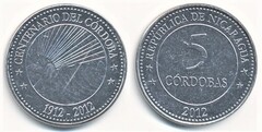 5 córdobas (100 Aniversario de la moneda Córdoba)