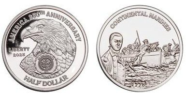 1/2 dollar (Marines Continentales)