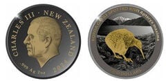 2 dollars (Gran kiwi moteado)
