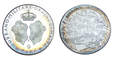 9 tarì (Angelo-400 aniversario de la batalla naval de Lepanto)