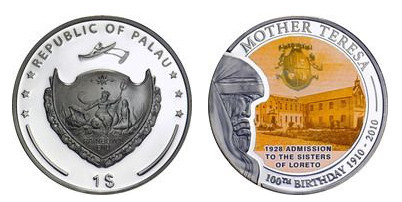 1 dollar (Madre Teresa cumple 100 años-1928 Ingreso a las Hermanas de Loreto)