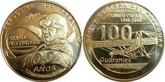 100 guaranies (100 Aniversario del Primer Vuelo 1914-2014)