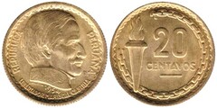20 centavos (100 Años de Abolición de la Esclavitud en Perú por el Presidente Ramón Castilla)
