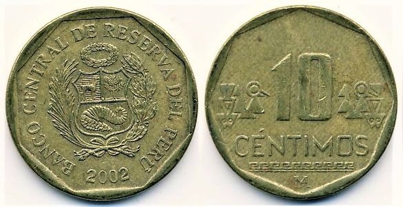 Revisión presupuesto Articulación Moneda 10 céntimos 2001-2022 de Perú | Foronum