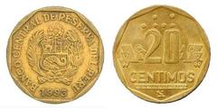 Cíclope llenar Sinceridad Moneda 20 céntimos 1991-1996 de Perú | Foronum