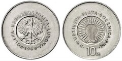 10 zlotych (25 Aniversario de la República Popular)