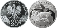 20 zlotych (Animals - Grey Seal)