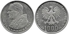 1000 zlotych (Papa Juan Pablo II)