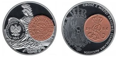 20 zlotys (Grosz de cobre de Stanisław agosto)