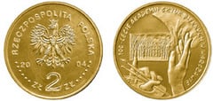 2 zlote (Academia de Bellas Artes de Varsovia)