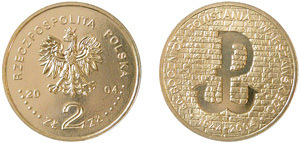 2 zlote (Insurrección de Varsovia)