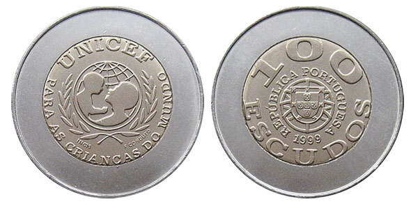 100 Escudos (50 Aniversario da UNICEF - Portuguesa)