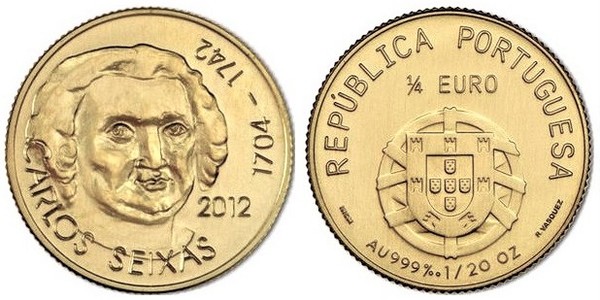 1/4 euro (270 Aniversario de la Muerte de Carlos Seixas)