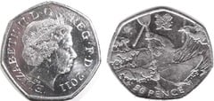 50 pence (JJ.OO. de Londres 2012-Canoa)