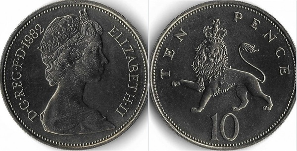 10 pence (Elizabeth II)