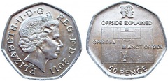 50 pence (JJ.OO. de Londres 2012-Futbol)