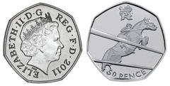 50 pence (JJ.OO. de Londres 2012-Equitación)