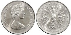 25 pence (Elizabeth II - 80 Aniversario de la Reina Madre)