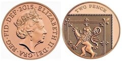 2 pence (Elizabeth II - escudo - 2/6)