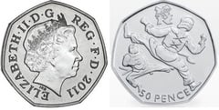 50 pence (JJ.OO. de Londres 2012-Taekwondo)