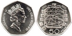 50 pence (Presidencia Británica de la Comunidad Europea 92-93)