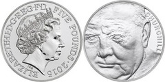 5 pounds (50 Aniversario de la Muerte de Sir Winston Churchill)