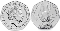 50 pence (Beatrix Potter - Peter Rabit)