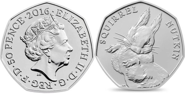 50 pence (Beatrix Potter - Squirrel Nutkin)