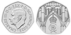 50 pence (Coronación del Rey Charles III)