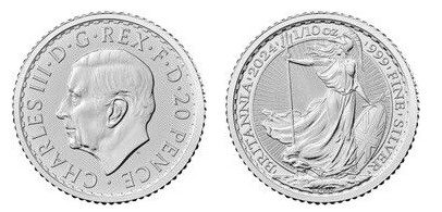 20 pence (1/10 oz Britannia Plata)