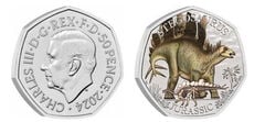 50 pence (Stegosaurus-Color)