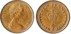 1/2 new penny (Elizabeth II)