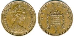 1 new penny (Elizabeth II)