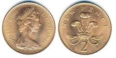 2 new pence (Elizabeth II)