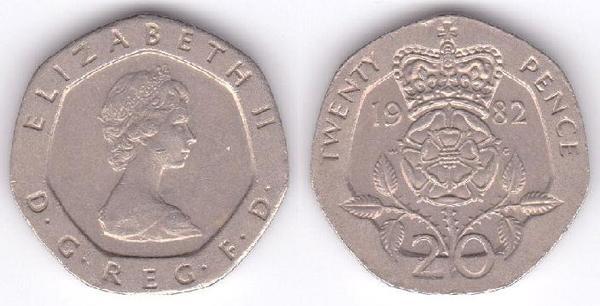 20 pence (Elizabeth II)