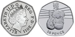 50 pence (JJ.OO. de Londres 2012-Boxeo)