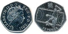 50 pence (JJ.OO. de Londres 2012-Balonmano)