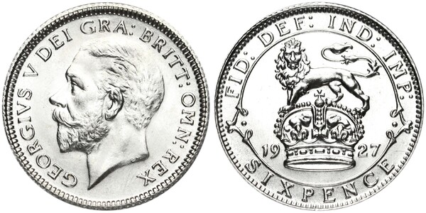 6 pence (George V)