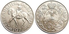 25 pence (Elizabeth II - Bodas de Plata del Reinado de Isabel II)