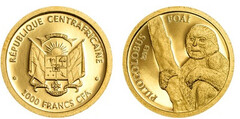 1000 francs CFA (Piliocolobus Foai)