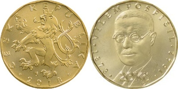 20 korun (Economista Vilém Pospíšil  (1873-1942))