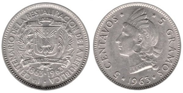 5 centavos (100 Aniversario de la Restauración de la República)